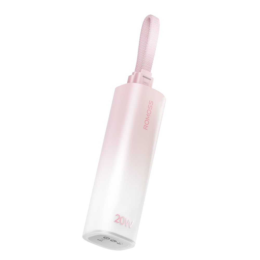 Romoss PSC05 5000mAh 20W Mini Power Bank – Pink | dynacor.co.za