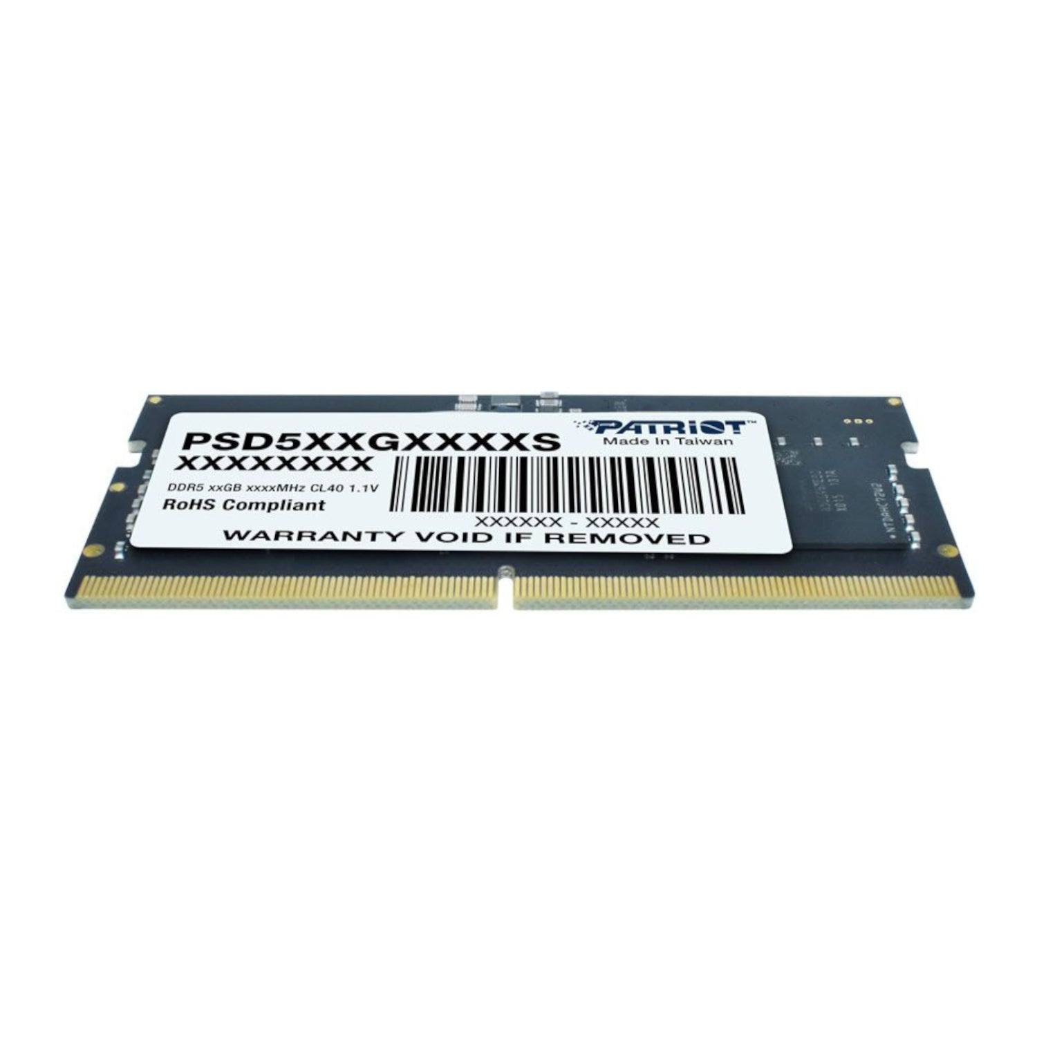 Patriot Signature Line DDR5 8GB 4800MHz Single Rank SODIMM Notebook Memory | dynacor.co.za
