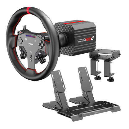 PXN VD4 Direct Drive Sim Racing Wheel – PD-HM Dual Pedal – Z8 Clamp Bundle | dynacor.co.za