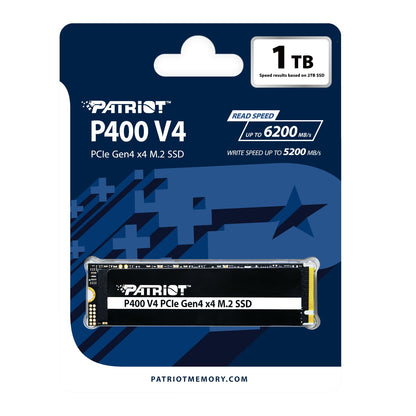 Patriot P400 V4 PCIe Gen4 x4 1TB M.2 2280 NVMe SSD | dynacor.co.za