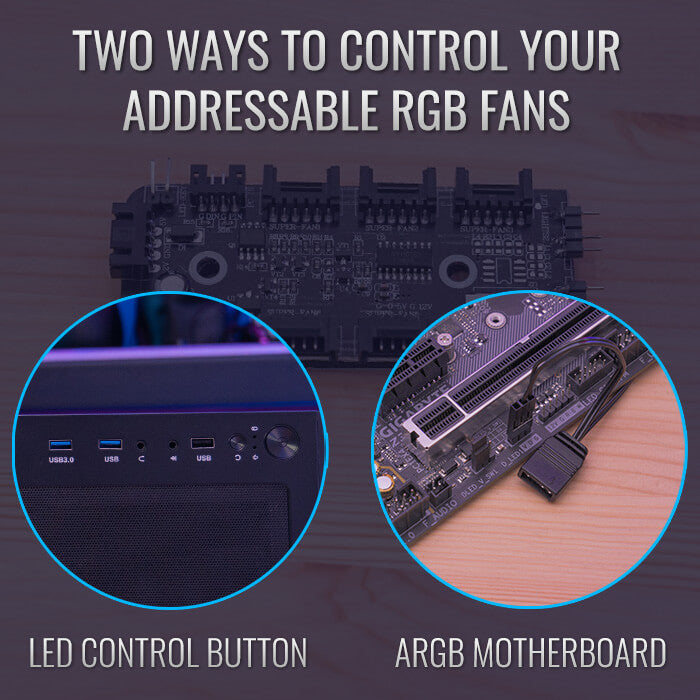 Aerocool Prism ARGB Black Mid tower case - 120mm ARGB Fan x 4; 6-port ARGB control hub - ATX - 2x 2.5'' or 2x3.5'' - 360 Radiato | dynacor.co.za
