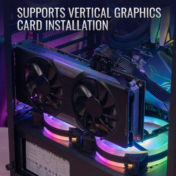 Aerocool Prism ARGB Black Mid tower case - 120mm ARGB Fan x 4; 6-port ARGB control hub - ATX - 2x 2.5'' or 2x3.5'' - 360 Radiato | dynacor.co.za