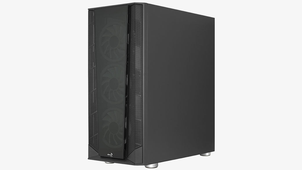 Aerocool Prism ARGB Black Mid tower case - 120mm ARGB Fan x 4; 6-port ARGB control hub - ATX - 2x 2.5'' or 2x3.5'' - 360 Radiato | dynacor.co.za
