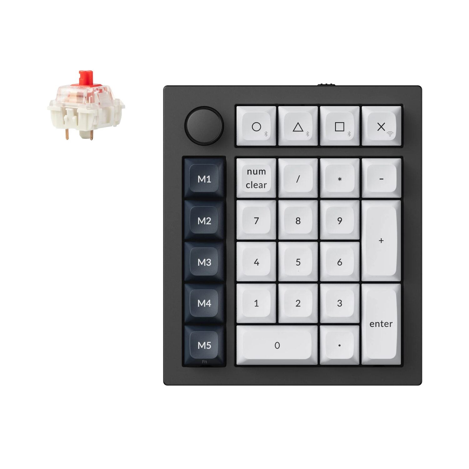 Keychron Q0 Max QMK Gateron Jupiter Red RGB Wireless Custom Number Pad Carbon Black | dynacor.co.za