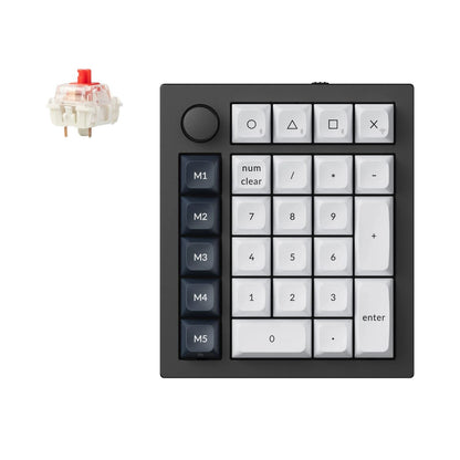 Keychron Q0 Max QMK Gateron Jupiter Red RGB Wireless Custom Number Pad Carbon Black | dynacor.co.za