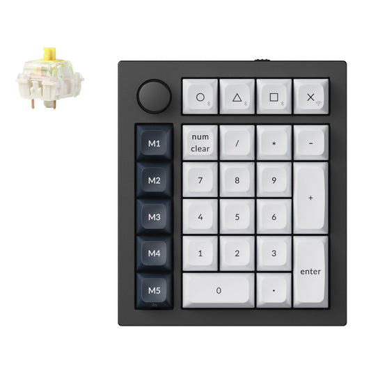 Keychron Q0 Max QMK Gateron Jupiter Banana RGB Wireless Custom Number Pad Shell White | dynacor.co.za