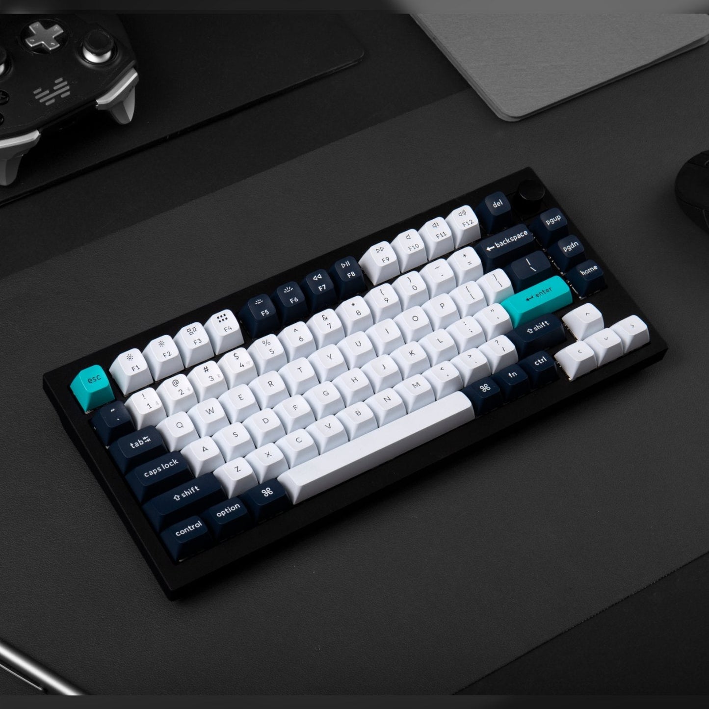 Keychron Q1 Max QMK/VIA RGB Wireless Custom Mechanical Keyboard (Gateron BANANA Switches) - Black | dynacor.co.za