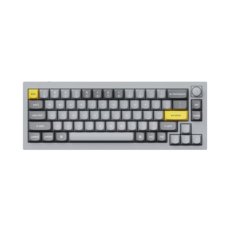 Keychron Q2 65% Red G Pro Switches Aluminium RGB Wired Keyboard - Grey | dynacor.co.za