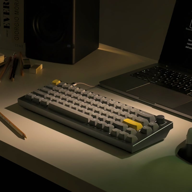 Keychron Q2 65% Red G Pro Switches Aluminium RGB Wired Keyboard - Grey | dynacor.co.za