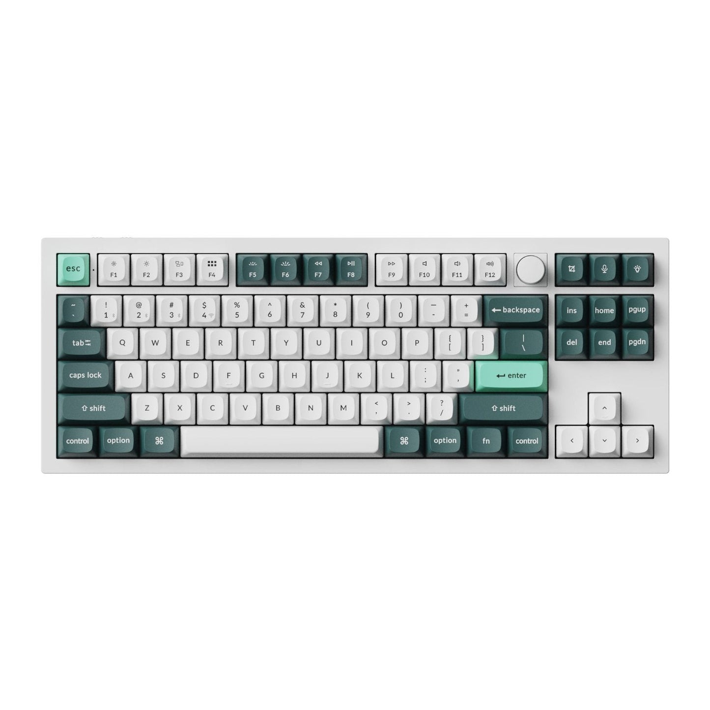 Keychron Q3 HE QMK 80% Wireless Custom Mechanical Keyboard (Nebula Switch) - Shell White | dynacor.co.za