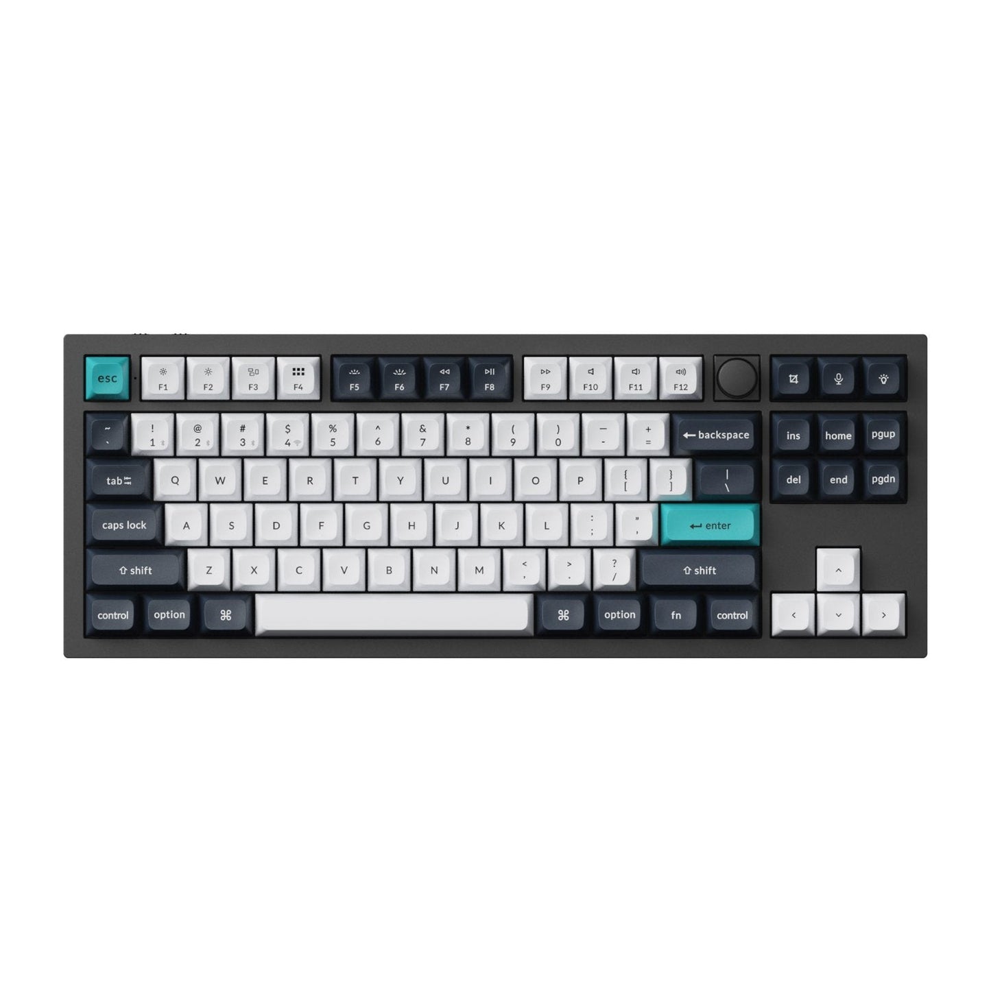 Keychron Q3 Max QMK/VIA 80% Wireless Custom Mechanical Keyboard (Banana Switch) - Carbon Black | dynacor.co.za