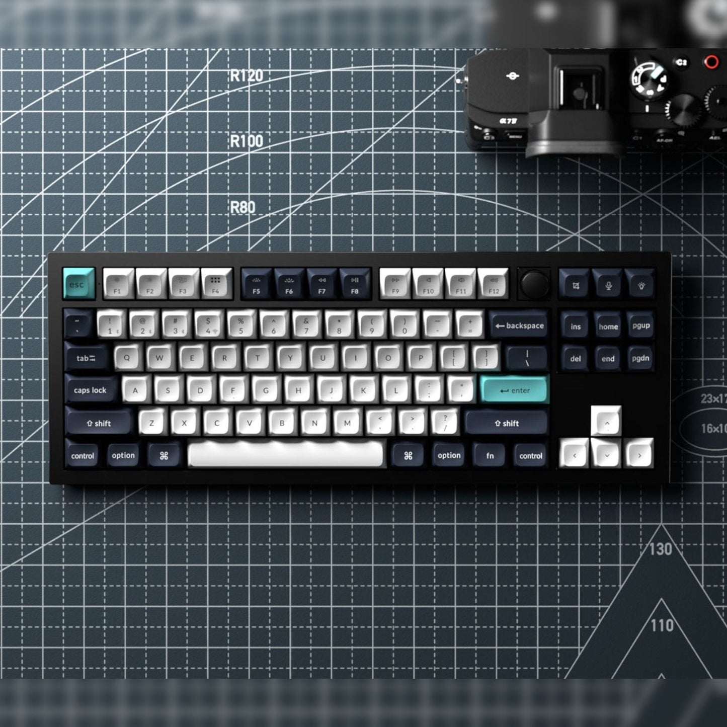 Keychron Q3 Max QMK/VIA 80% Wireless Custom Mechanical Keyboard (Banana Switch) - Carbon Black | dynacor.co.za