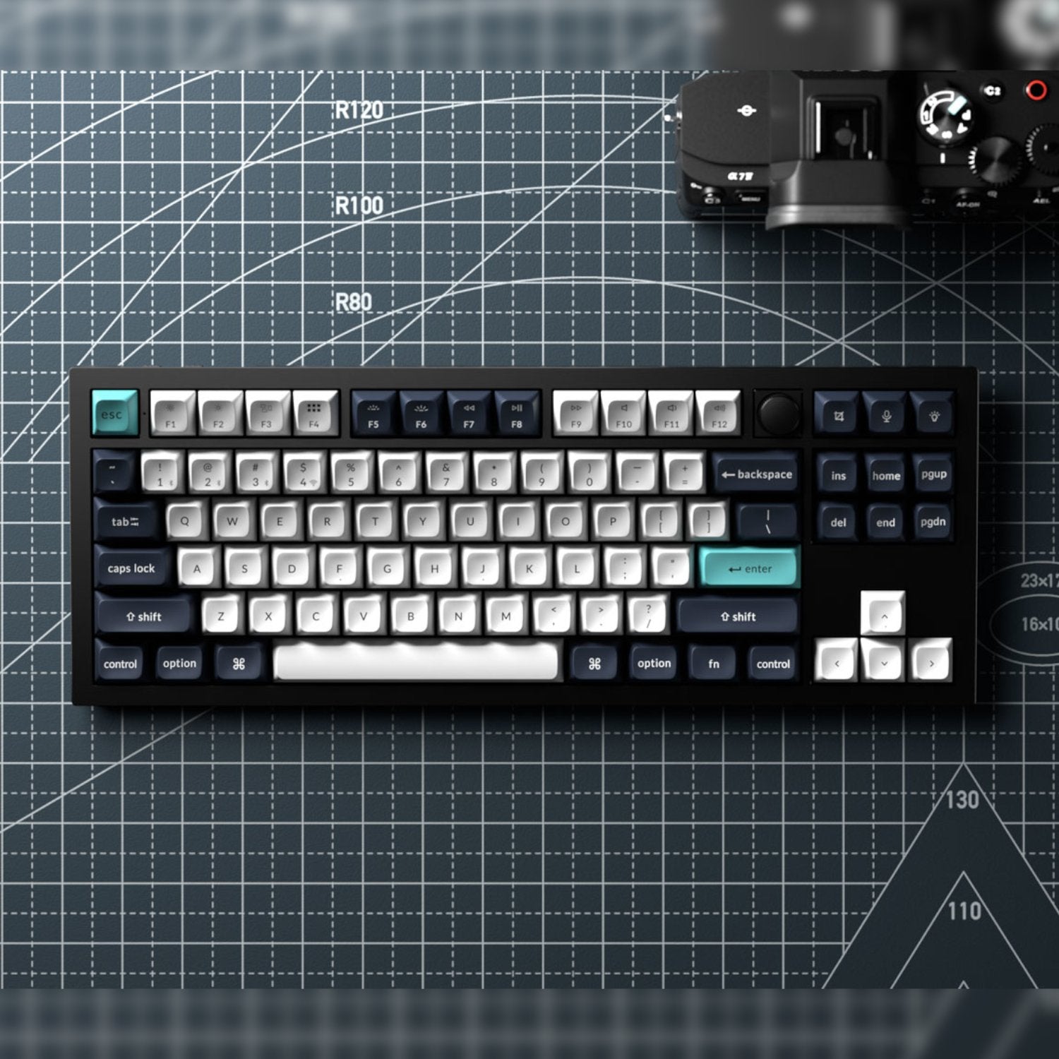 Keychron Q3 Max QMK/VIA 80% Wireless Custom Mechanical Keyboard (Banana Switch) - Carbon Black | dynacor.co.za