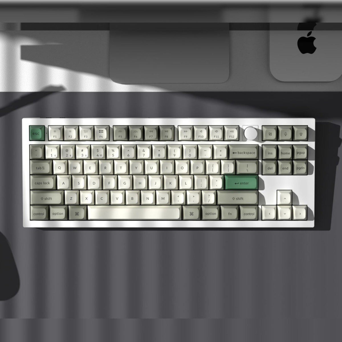 Keychron Q3 Max 80% Full Assembled Knob Red Switch Hot-Swap Gateron Jupiter RGB Wireless Keyboard - Shell White | dynacor.co.za