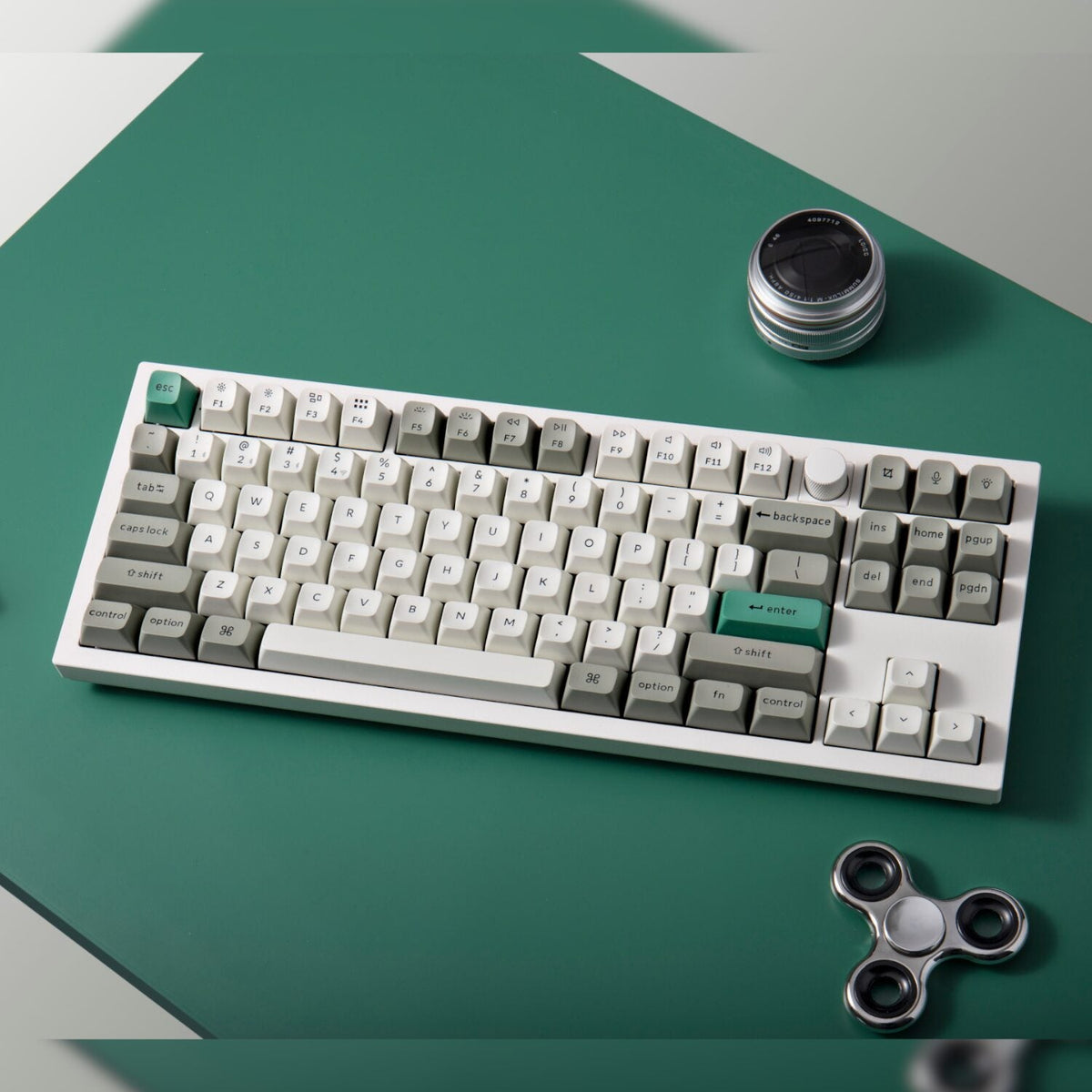 Keychron Q3 Max 80% Full Assembled Knob Red Switch Hot-Swap Gateron Jupiter RGB Wireless Keyboard - Shell White | dynacor.co.za