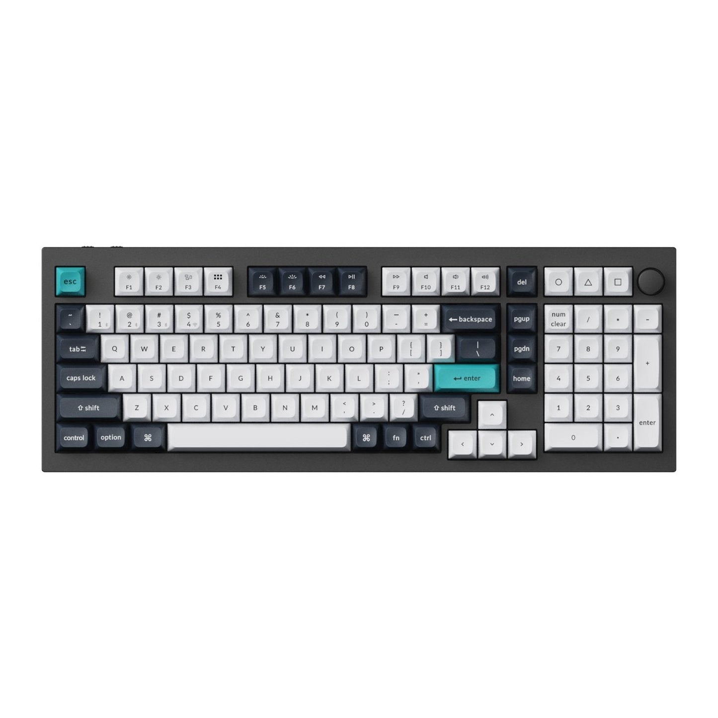 Keychron Q5 Max QMK/VIA Full-size Wireless Custom Mechanical Keyboard (Banana Switches) - Carbon Black | dynacor.co.za