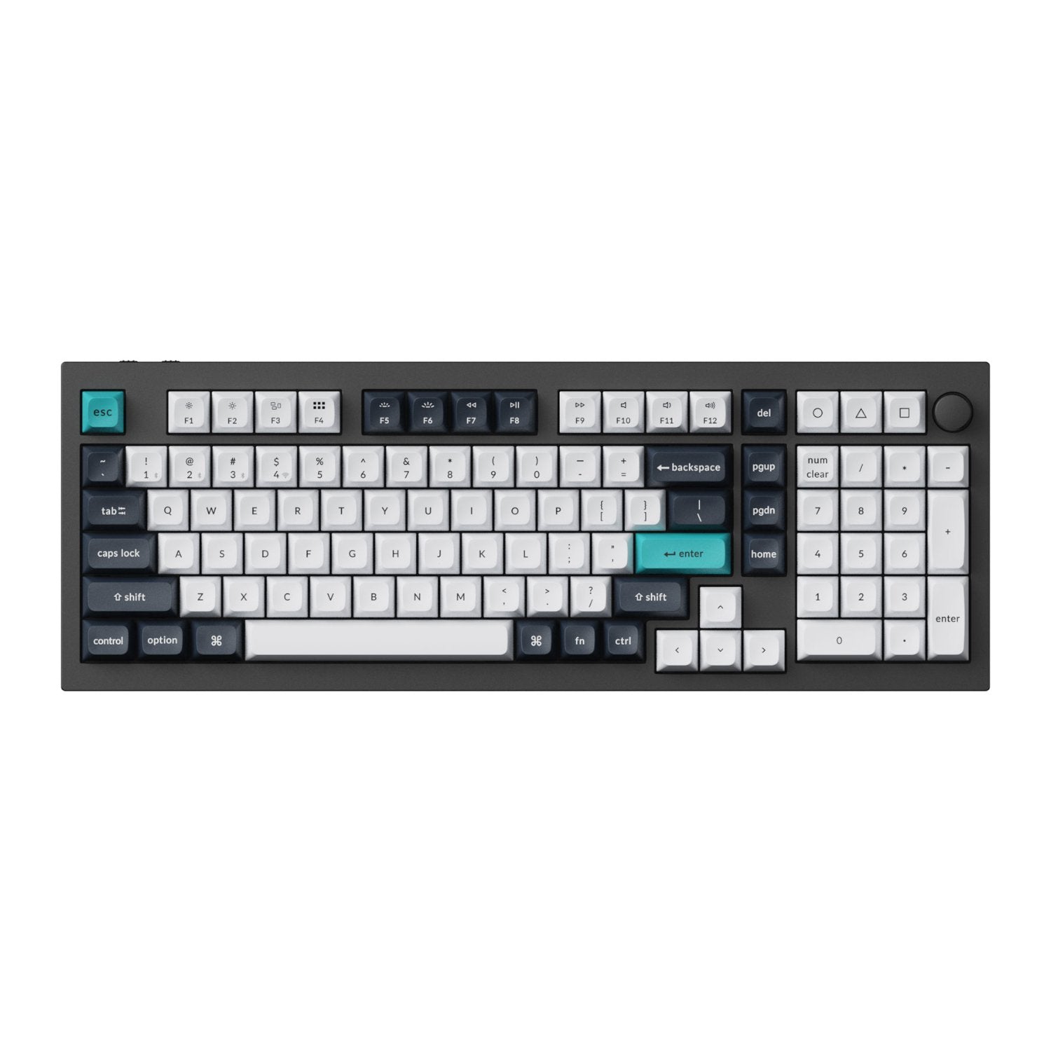 Keychron Q5 Max QMK/VIA Full-size Wireless Custom Mechanical Keyboard (Banana Switches) - Carbon Black | dynacor.co.za