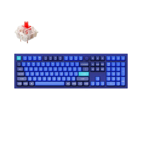 Keychron Q6 100% Red G Pro Switches Aluminium RGB Wired Keyboard - Blue | dynacor.co.za