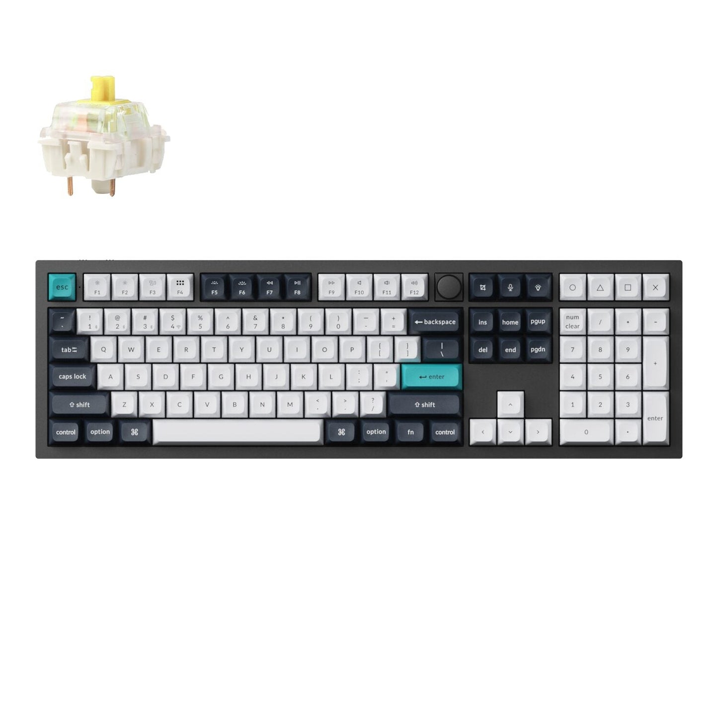 Keychron Q6 Max QMK/VIA Wireless Mechanical Keyboard (Full-Size, Gateron Jupiter Banana) | dynacor.co.za