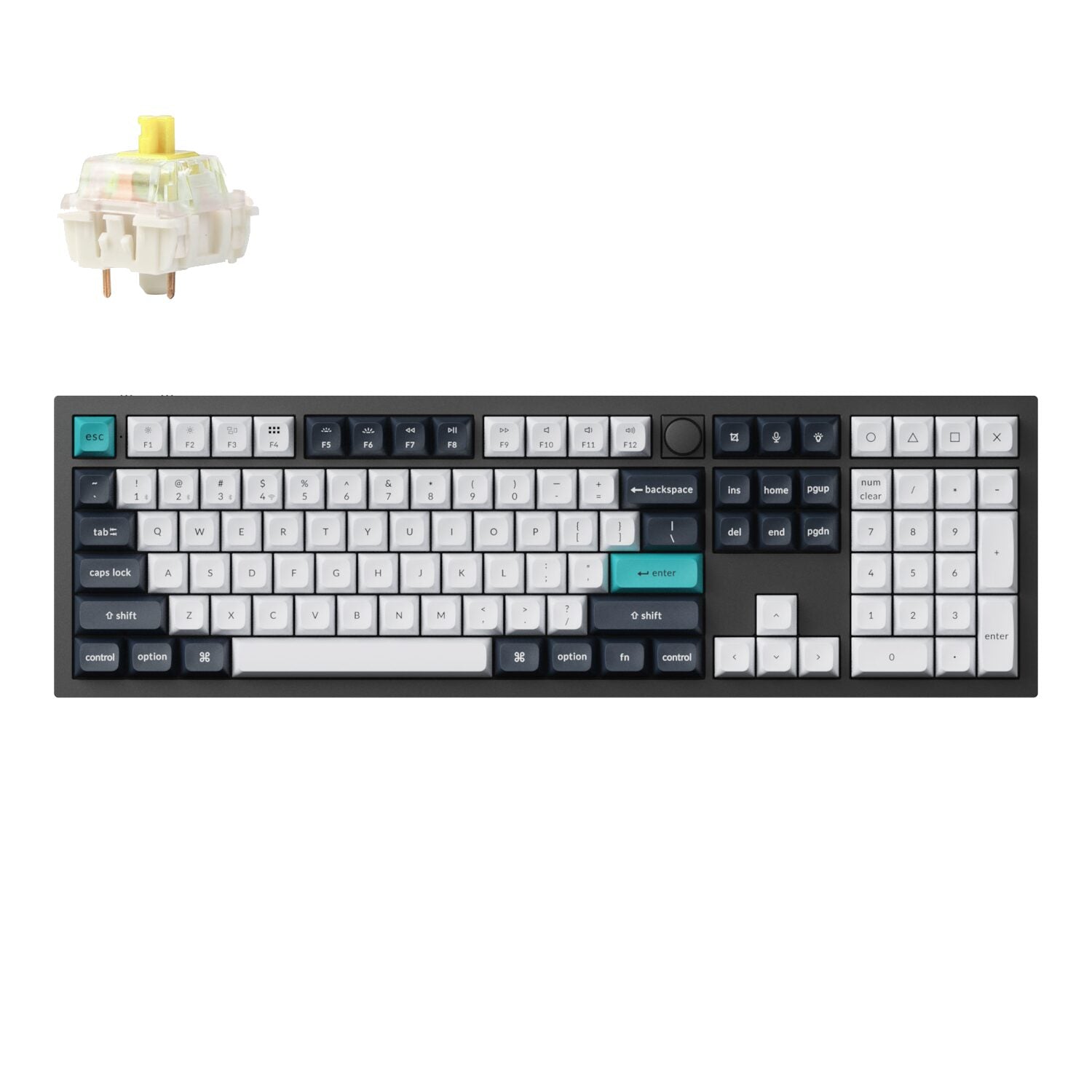 Keychron Q6 Max QMK/VIA Wireless Mechanical Keyboard (Full-Size, Gateron Jupiter Banana) | dynacor.co.za