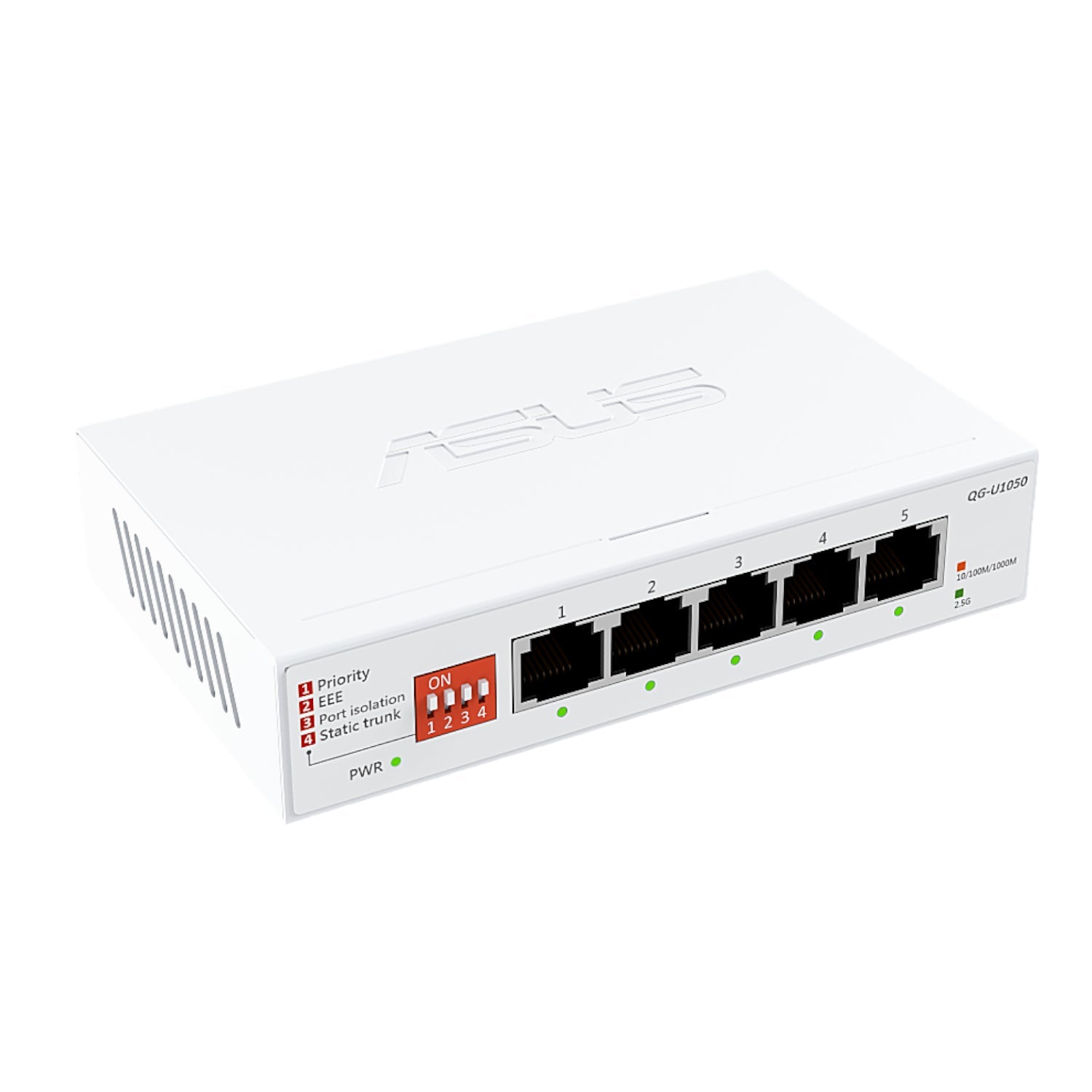 ASUS 5×2.5G Unmanaged Network Switch – White | dynacor.co.za