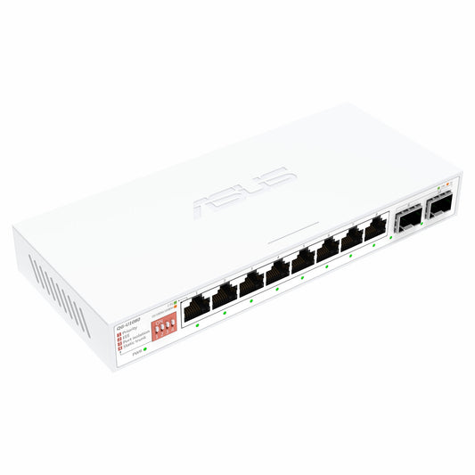 ASUS 8x2.5G + 2x10G SFP+ Unmanaged Network Switch- White | dynacor.co.za