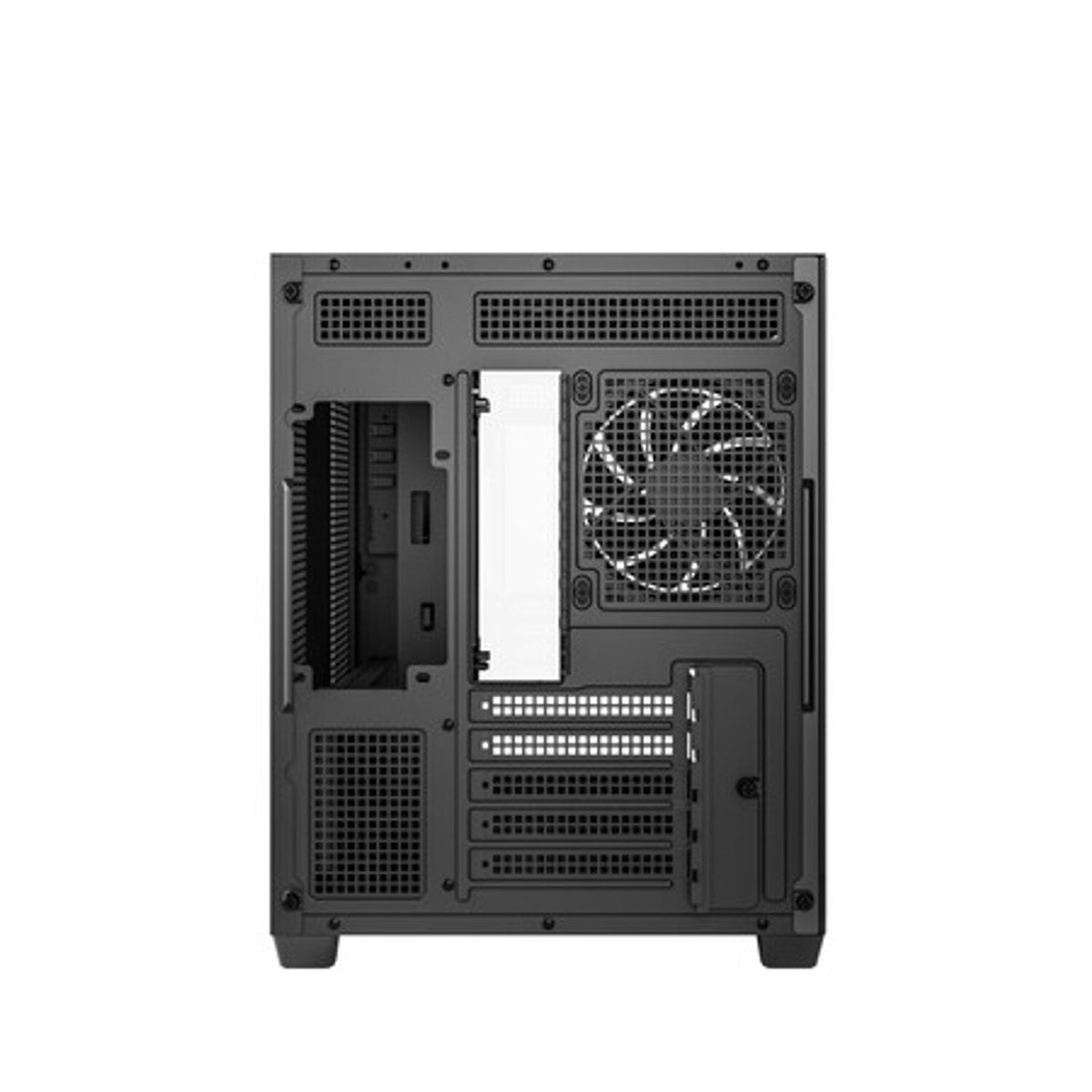 Deepcool CG330 3F Panoramic Dual-Chamber Micro-ATX Gaming Chassis - Black | dynacor.co.za