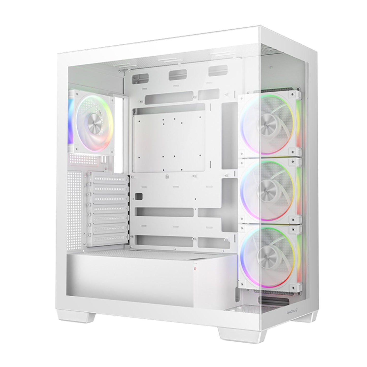 DeepCool CG580 4F V2 ARGB ATX Gaming Chassis – White | dynacor.co.za