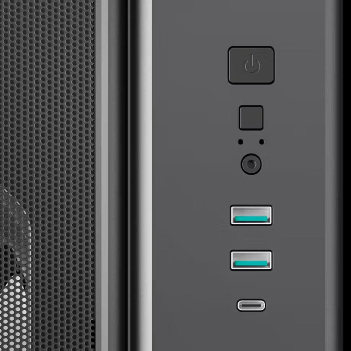 DeepCool CG590 Mesh 2F ATX ARGB Gaming Chassis - Black | dynacor.co.za
