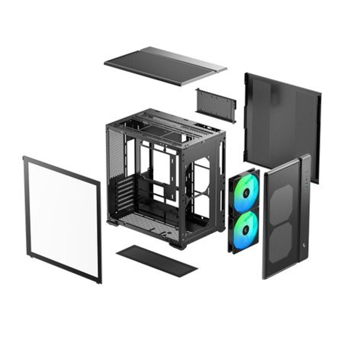 DeepCool CG590 Mesh 2F ATX ARGB Gaming Chassis - Black | dynacor.co.za