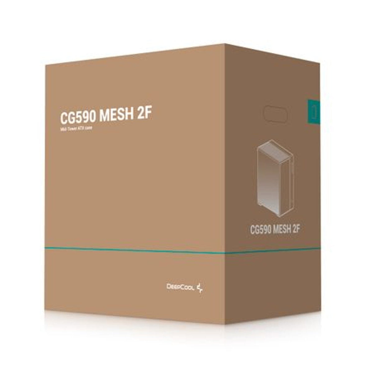 DeepCool CG590 Mesh 2F ATX ARGB Gaming Chassis - Black | dynacor.co.za