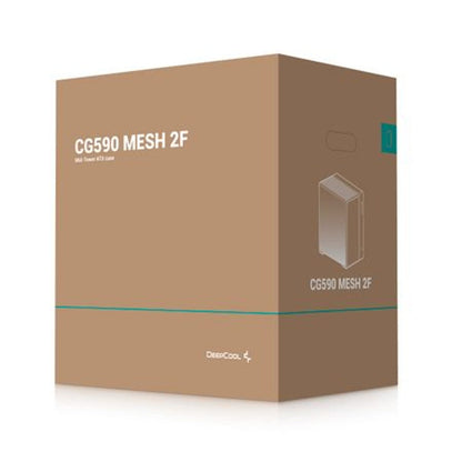 DeepCool CG590 Mesh 2F ATX ARGB Gaming Chassis - Black | dynacor.co.za