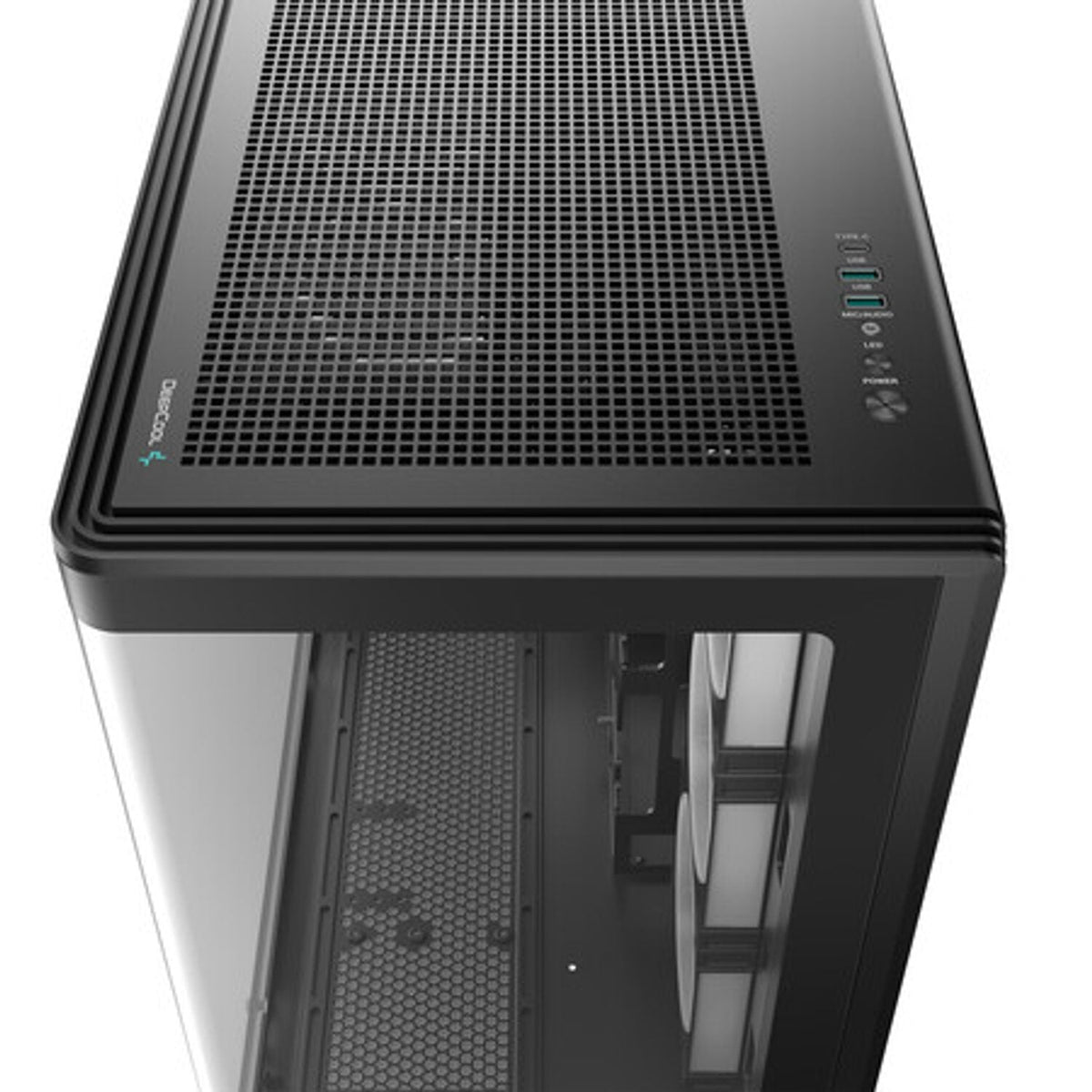 DeepCool CG590U 5F ATX ARGB Gaming Chassis - Black | dynacor.co.za