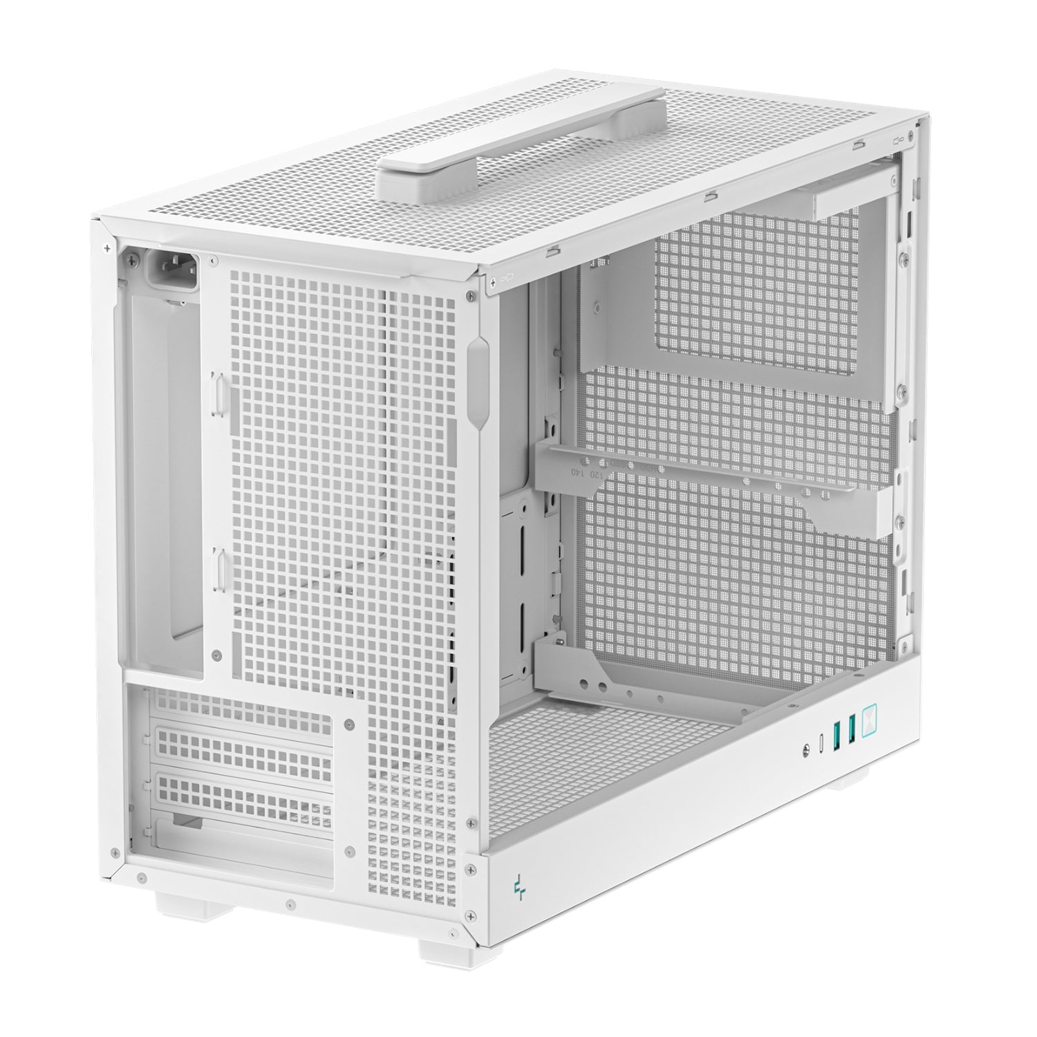 DeepCool CH160 PLUS Micro-ATX Chassis - White | dynacor.co.za