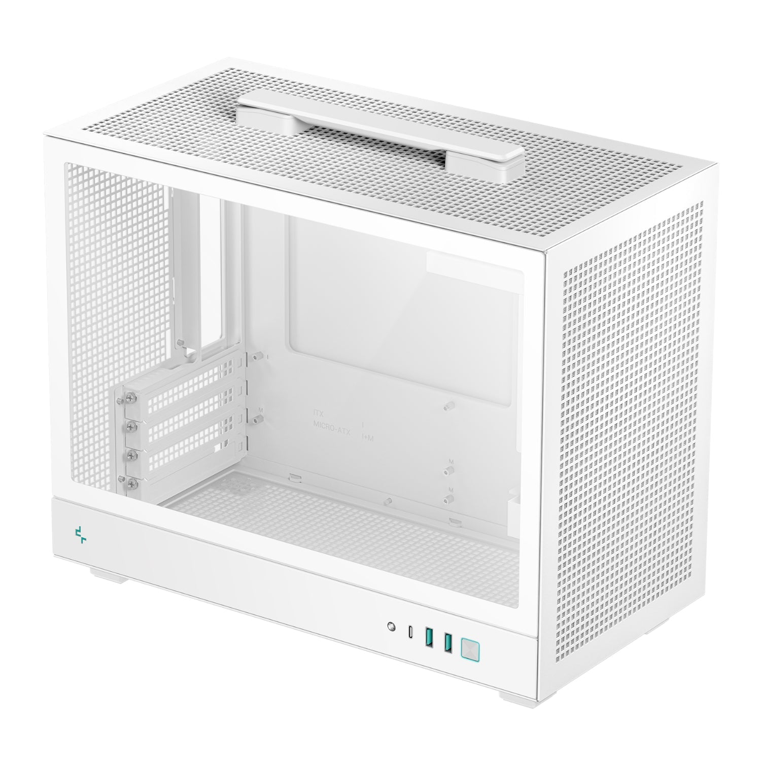 DeepCool CH160 PLUS Micro-ATX Chassis - White | dynacor.co.za
