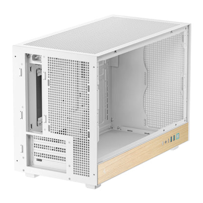 DeepCool CH260 Wood mATX Gaming Chassis White | dynacor.co.za