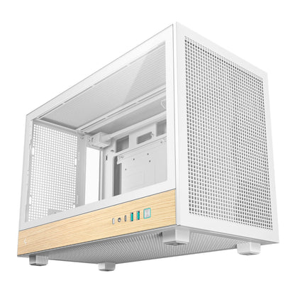 DeepCool CH260 Wood mATX Gaming Chassis White | dynacor.co.za