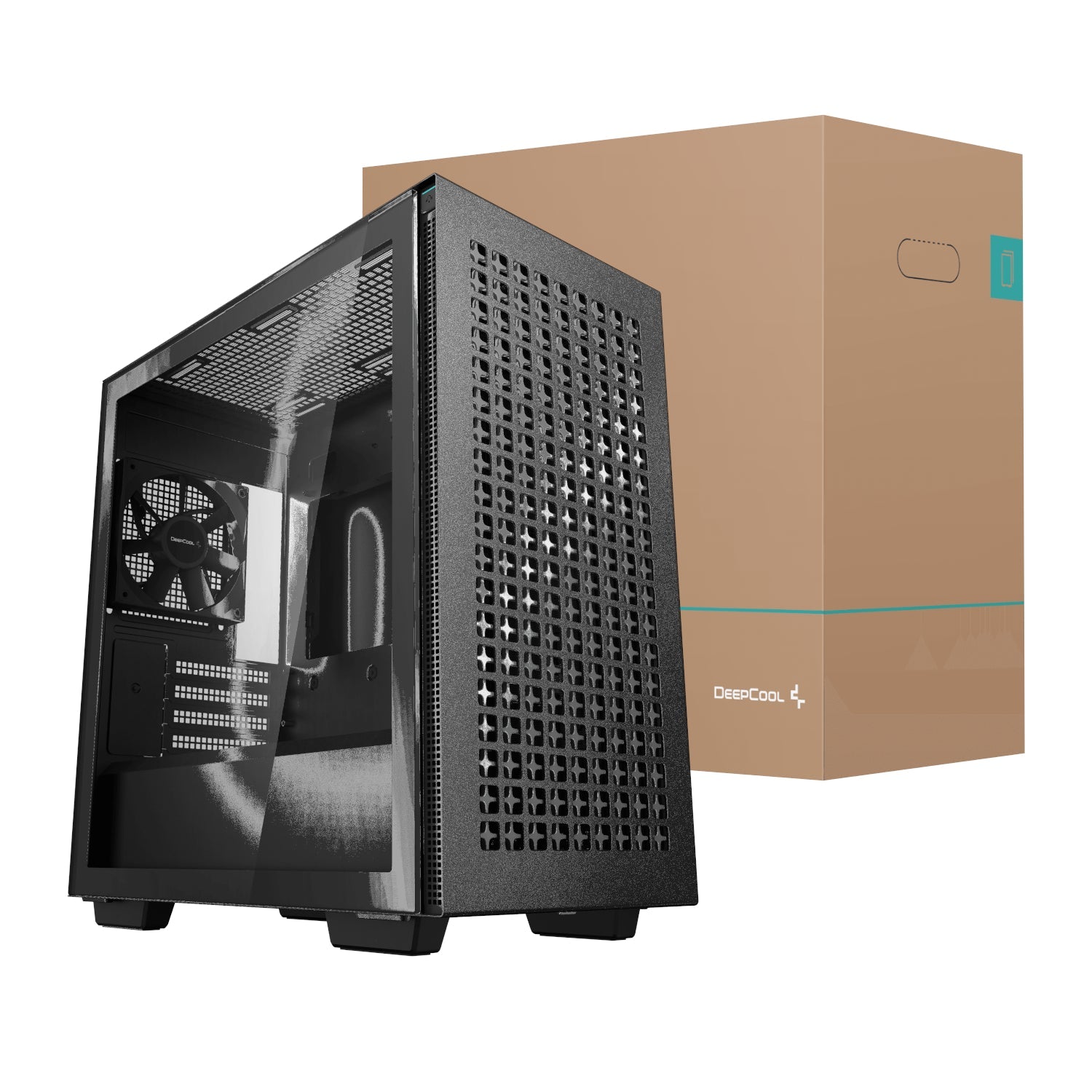 DeepCool CH370 Micro-ATX Gaming Chassis - Black | dynacor.co.za
