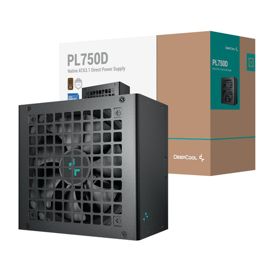 DeepCool PL750D 750W 80PLUS Bronze ATX3.1 Semi-Modular Power Supply | dynacor.co.za