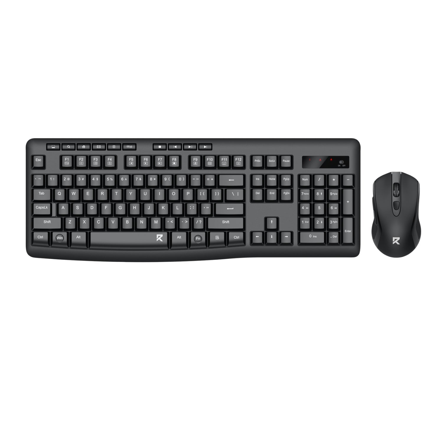 Redragon BS-7367-A Wireless Keyboard and Mouse Combo - Black | dynacor.co.za