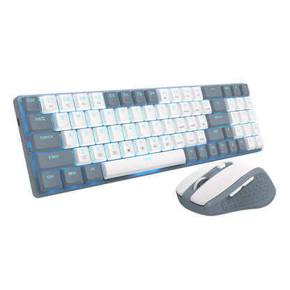 Redragon BS8772 Wireless Keyboard and Mouse Combo - Grey/White | dynacor.co.za