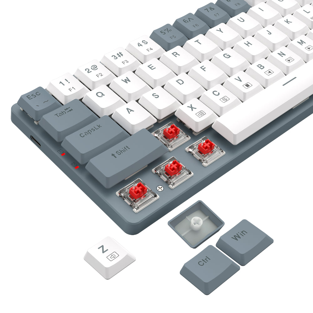 Redragon BS8772 Wireless Keyboard and Mouse Combo - Grey/White | dynacor.co.za
