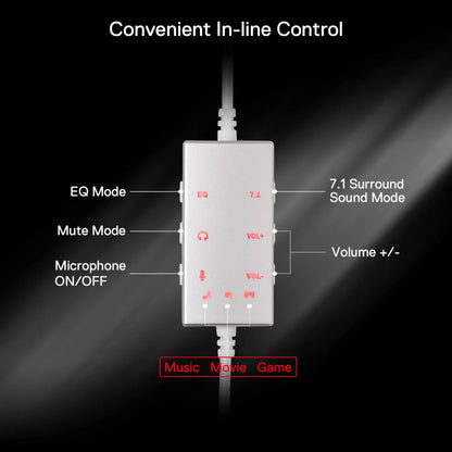 REDRAGON Over-Ear AURORA Gaming Headset - White | dynacor.co.za