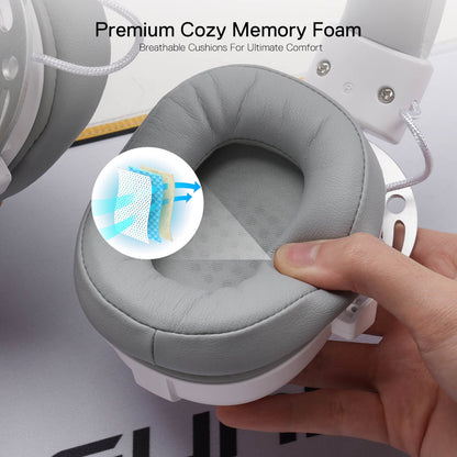 REDRAGON Over-Ear AURORA Gaming Headset - White | dynacor.co.za