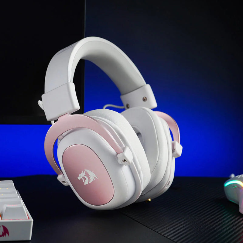 REDRAGON Over-Ear ZEUS 2 USB Gaming Headset - White | dynacor.co.za