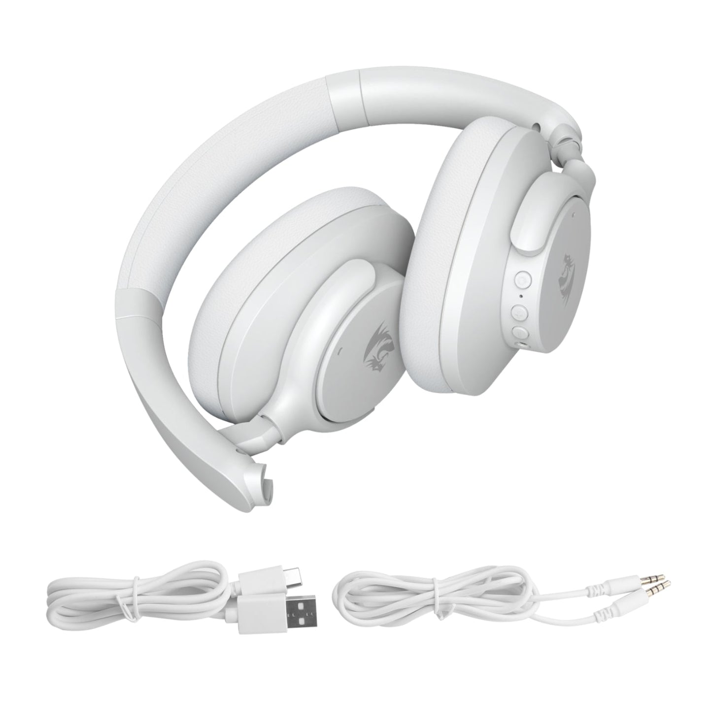 Redragon H610 VIBECORE ANC Bluetooth Wireless Over-ear Headphones – White | dynacor.co.za