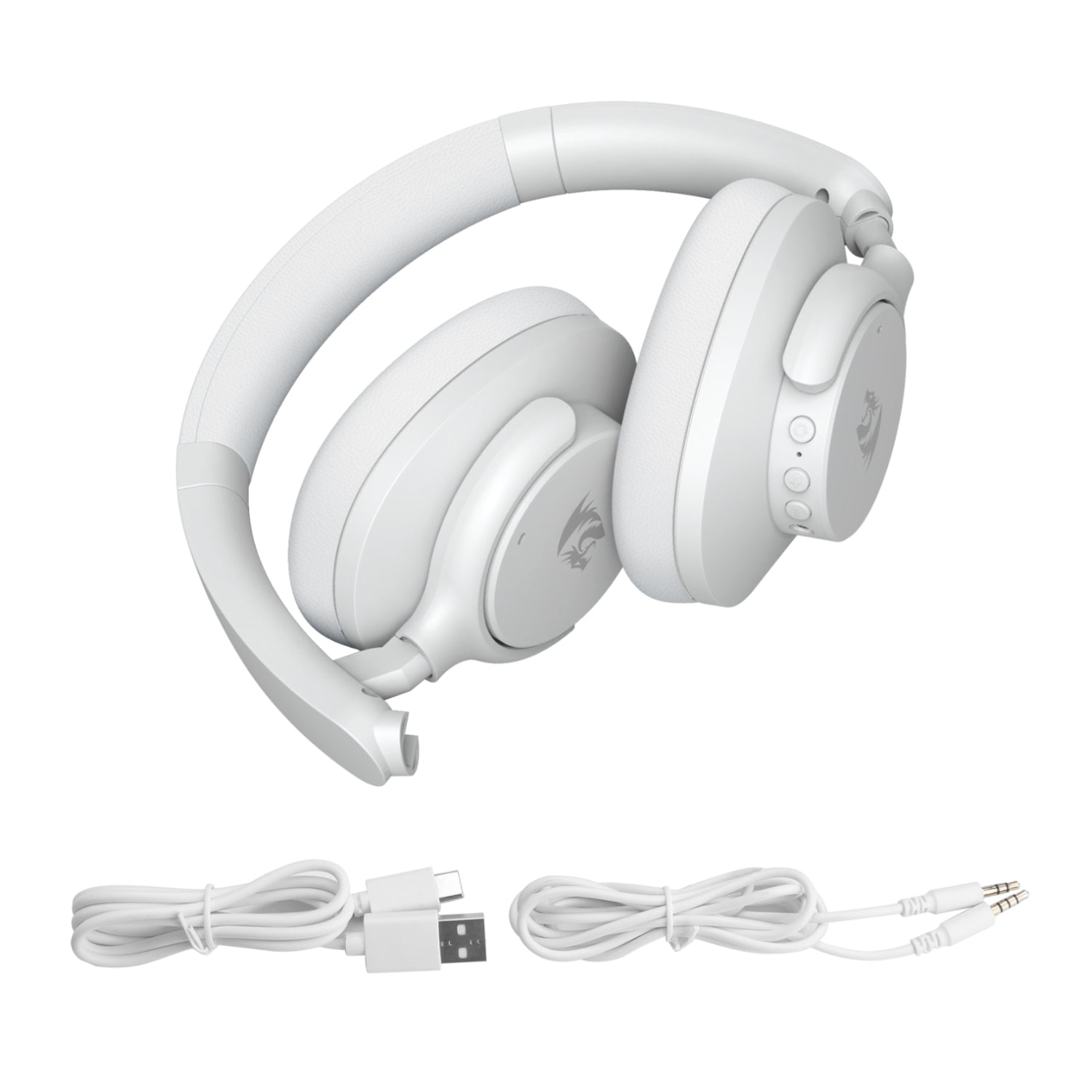 Redragon H610 VIBECORE ANC Bluetooth Wireless Over-ear Headphones – White | dynacor.co.za
