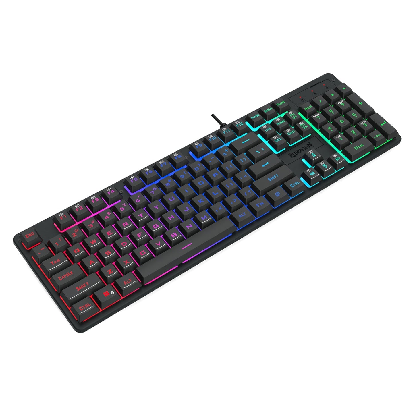 Redragon K521 Upgrade Rainbow LED 104-Key Membrane Gaming Keyboard | dynacor.co.za