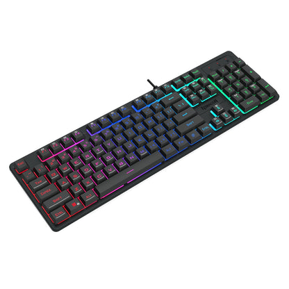 Redragon K521 Upgrade Rainbow LED 104-Key Membrane Gaming Keyboard | dynacor.co.za