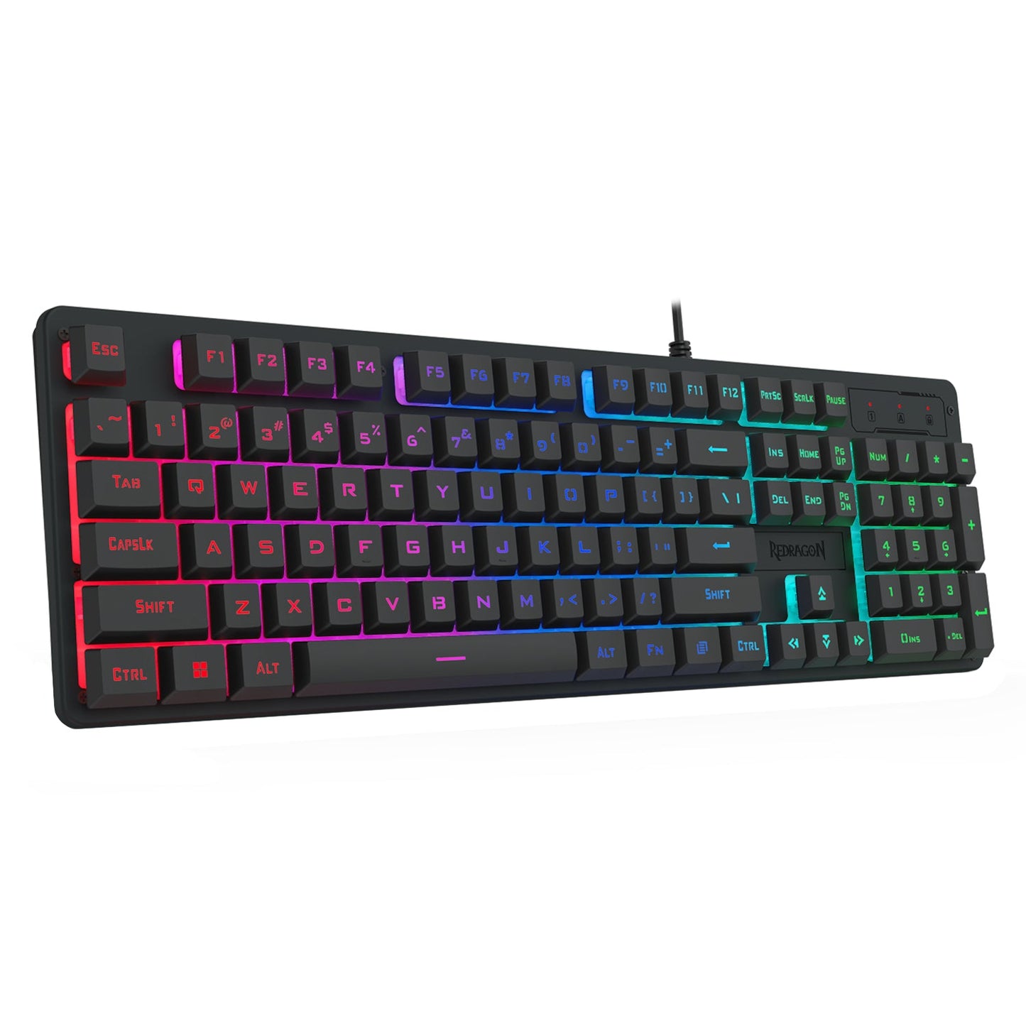 Redragon K521 Upgrade Rainbow LED 104-Key Membrane Gaming Keyboard | dynacor.co.za